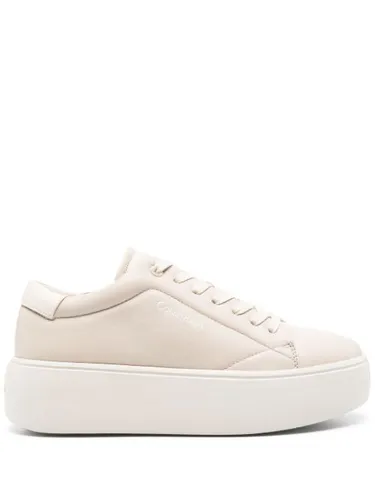 Baskets en cuir à plateforme 50 mm - Calvin Klein - Modalova