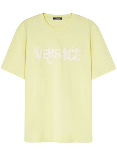T-shirt à logo brodé - Versace - Modalova