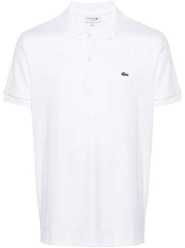 Polo en coton à patch logo - Lacoste - Modalova