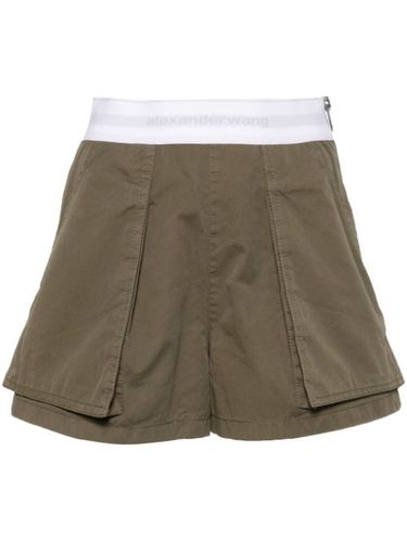 Short cargo à taille logo - Alexander Wang - Modalova