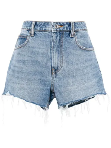 Short en jean Bite à logo embossé - Alexander Wang - Modalova