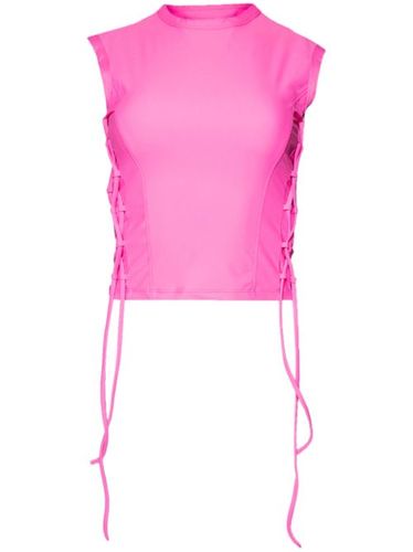 Haut crop à détail de laçage - VETEMENTS - Modalova