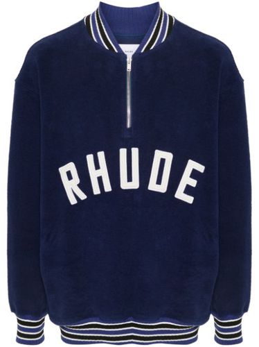 Sweat zippé à patch logo - RHUDE - Modalova