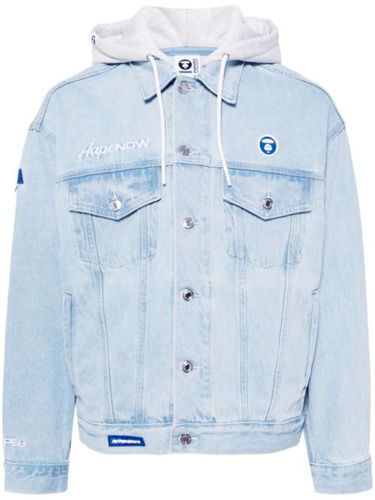 Veste en jean à détails de patchs - AAPE BY *A BATHING APE® - Modalova