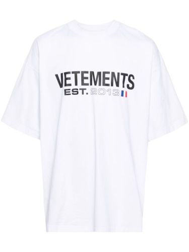 T-shirt en coton à logo imprimé - VETEMENTS - Modalova