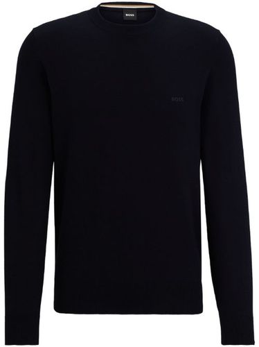 Pull en coton à logo brodé - BOSS - Modalova