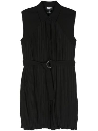 Robe-chemise mi-longue à design plissé - DKNY - Modalova