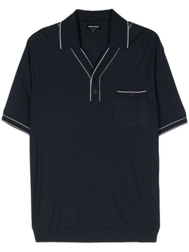 Polo en fine maille - Giorgio Armani - Modalova