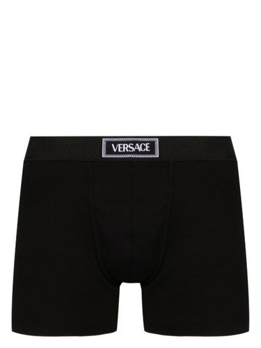 Boxer nervuré 90s Logo - Versace - Modalova