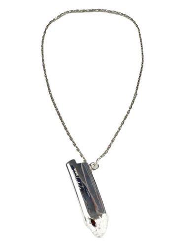 Collier à pendentif serti de grenat - Yohji Yamamoto - Modalova