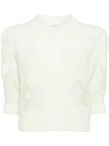 Pull Vienne à fleurs en intarsia - Cecilie Bahnsen - Modalova