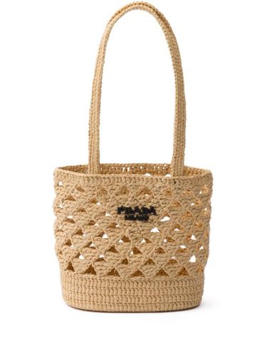 Sac porté épaule à logo brodé - Prada - Modalova
