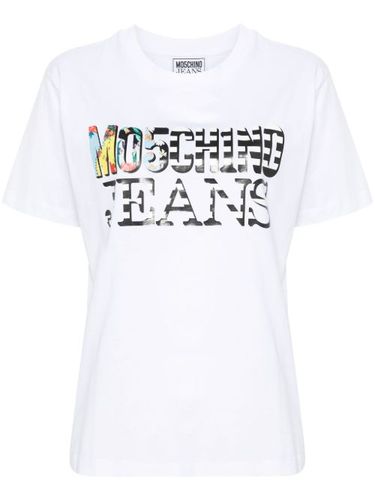 T-shirt en coton à logo imprimé - MOSCHINO JEANS - Modalova