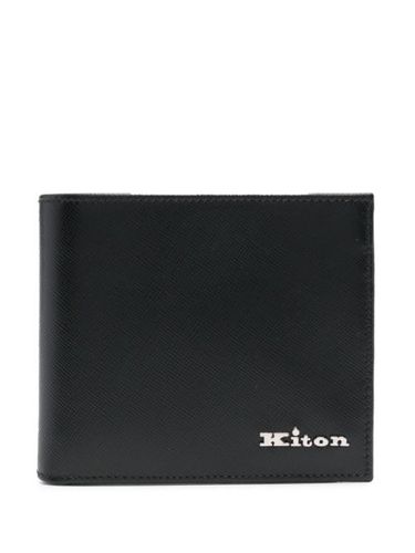 Portefeuille en cuir à logo - Kiton - Modalova