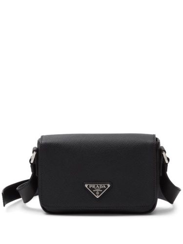 Sac porté épaule à plaque logo émaillée - Prada - Modalova