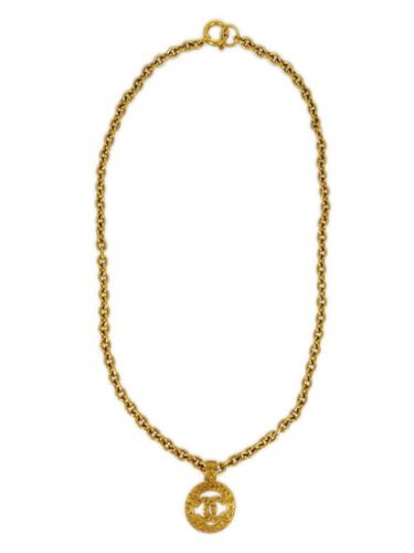 Collier à médaillon CC (1994) - CHANEL Pre-Owned - Modalova