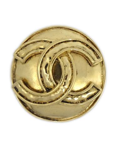 Broche médaillon à logo CC (1994) - CHANEL Pre-Owned - Modalova