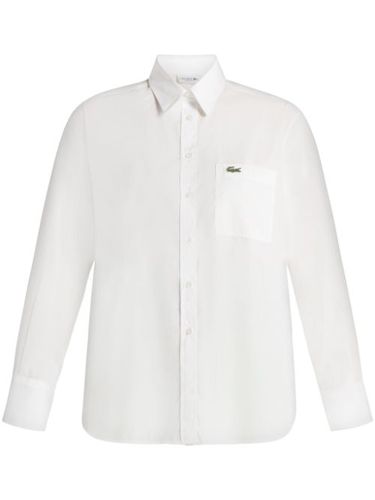 Chemise en coton à logo appliqué - Lacoste - Modalova