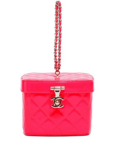 Mini trousse de toilette à fini émaillé (2015-2016) - CHANEL Pre-Owned - Modalova