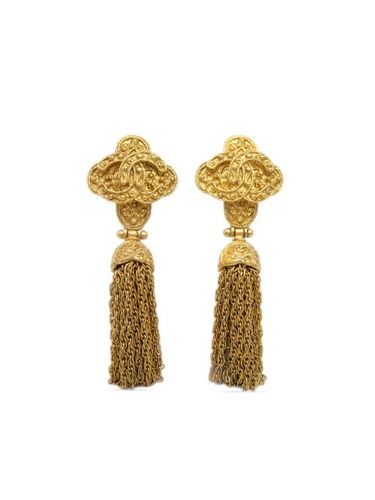 Boucles d'oreilles à logo CC (1994) - CHANEL Pre-Owned - Modalova
