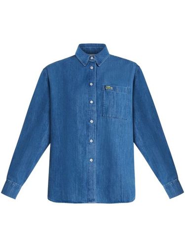 Chemise en jean à logo appliqué - Lacoste - Modalova