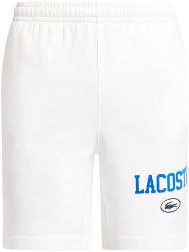 Short en coton biologique à logo imprimé - Lacoste - Modalova
