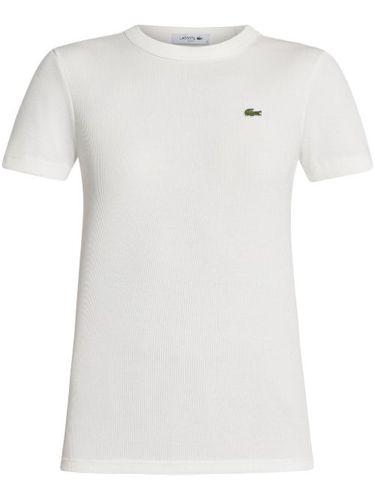 T-shirt en coton à patch logo - Lacoste - Modalova