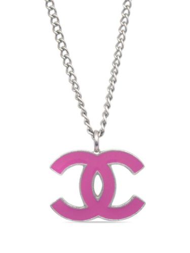 Collier à pendentif logo - CHANEL Pre-Owned - Modalova