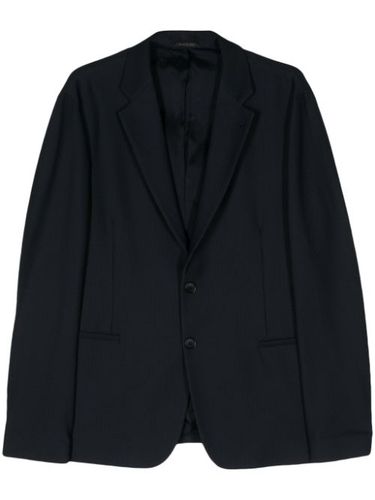 Blazer en piqué à simple boutonnage - Giorgio Armani - Modalova