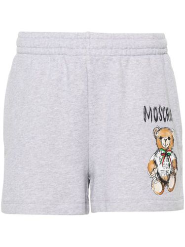 Short en coton à imprimé ourson - Moschino - Modalova