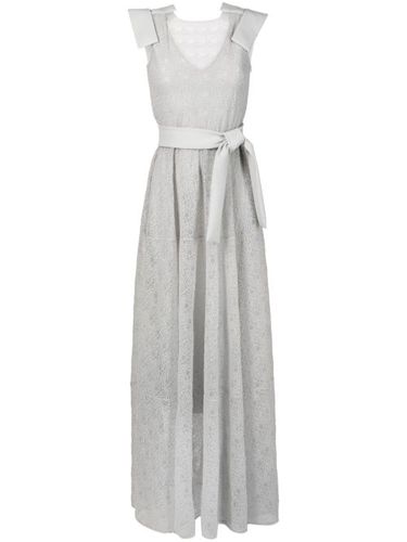 Robe longue à pois brodés - Gloria Coelho - Modalova