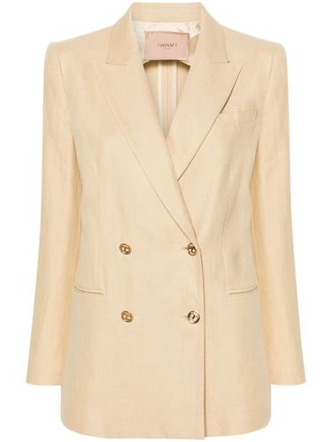 Blazer n sergé à boutonnière croisée - TWINSET - Modalova