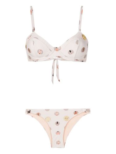 Pièce bikini à imprimé graphique - Amir Slama - Modalova