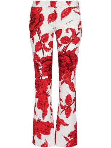 Pantalon évasé à fleurs - Balmain - Modalova