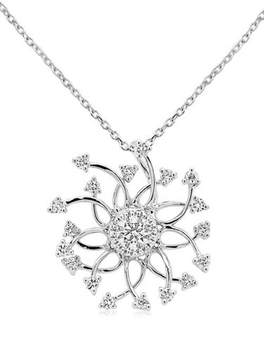 Collier en or blanc 18ct à pendentif pavé de diamants - HYT Jewelry - Modalova