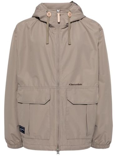 Veste zippée à patch logo - CHOCOOLATE - Modalova