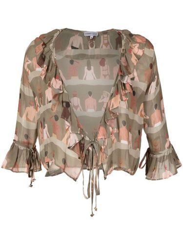 Blouse en soie imprimée - Amir Slama - Modalova