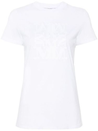 T-shirt en coton à logo brodé - Max Mara - Modalova