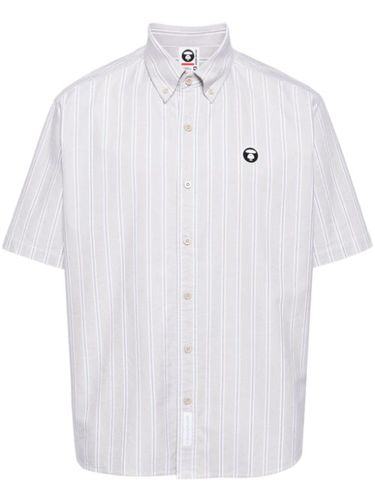 Chemise en coton à rayures - AAPE BY *A BATHING APE® - Modalova