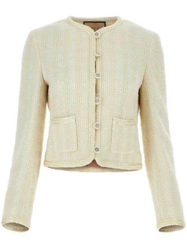 Veste en tweed à coupe crop - Gucci - Modalova