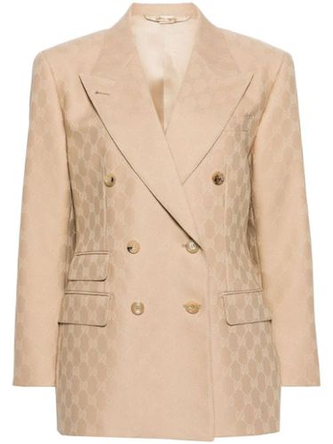 Blazer croisé à motif GG en jacquard - Gucci - Modalova