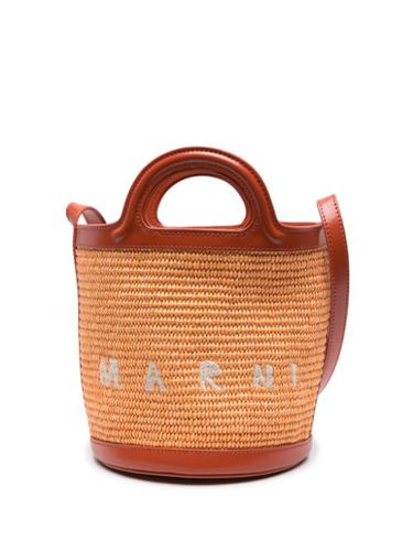 Mini sac seau Tropicalia en raphia - Marni - Modalova