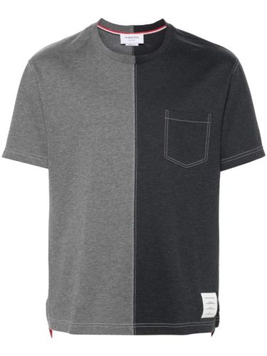 T-shirt en coton à design bicolore - Thom Browne - Modalova