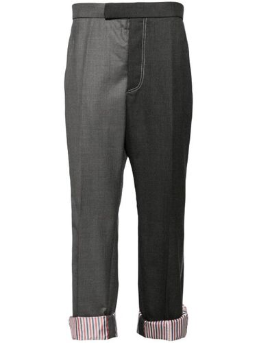 Pantalon bicolore en laine - Thom Browne - Modalova
