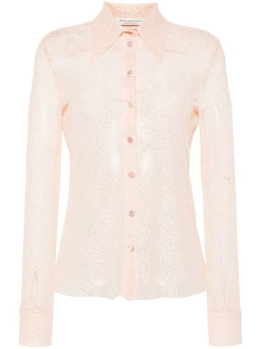 Chemise transparente à fleurs en dentelle - Philosophy Di Lorenzo Serafini - Modalova