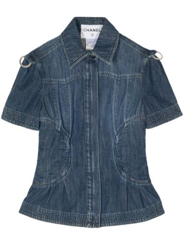 Veste en jean à coupe crop (2008) - CHANEL Pre-Owned - Modalova