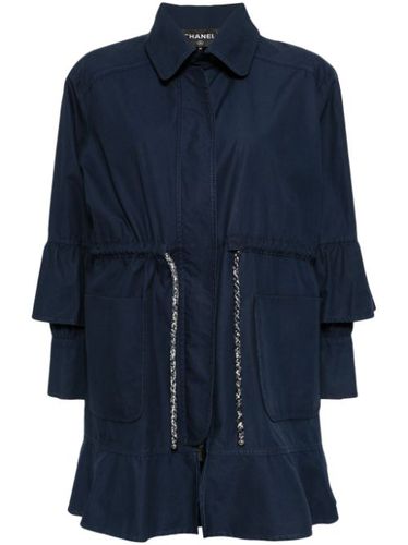 Manteau à lien de resserrage - CHANEL Pre-Owned - Modalova