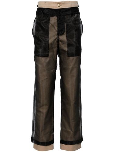 Pantalon réversible à design superposé - Feng Chen Wang - Modalova