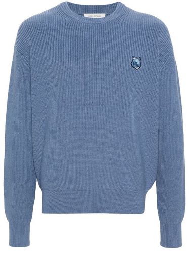 Pull nervuré à patch logo - Maison Kitsuné - Modalova