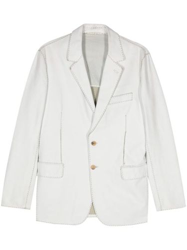 Blazer en cuir à simple boutonnage (2000) - Fendi Pre-Owned - Modalova
